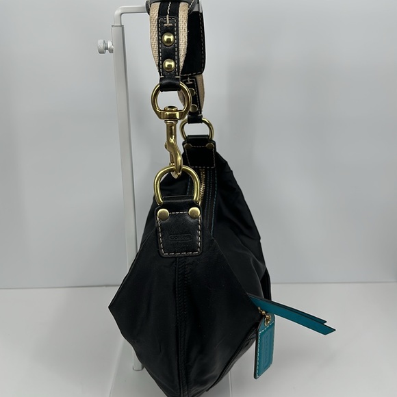 Vintage Coach Crescent Hobo- Black - Picture 8 of 16